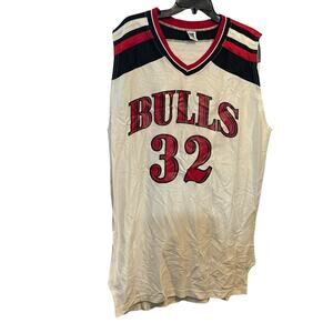 Vintage Rare Russell Athletics NBA Chicago Bulls Mens Basketball Jersey 32 Sz 46